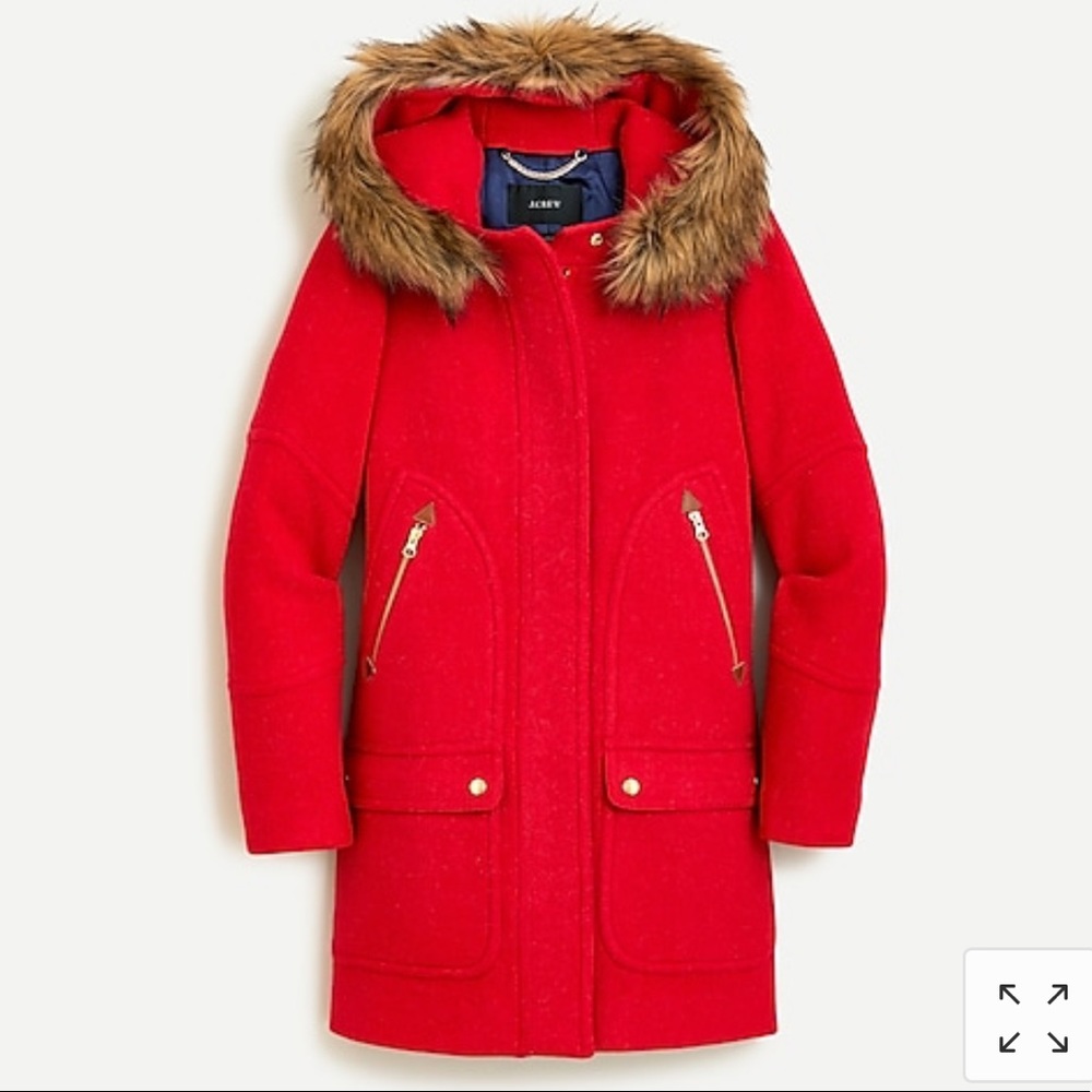 J.Crew Chateau parka in Italian stadium-cloth wool